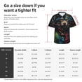 thumbnail image 5 of Logiee Vintage Wolf Warrior Print Mens Hawaiian Shirts,Loose-Fit Short Sleeve Button Down Tropical Aloha Beach Shirt,Summer Vacation Wedding Tops,Large, 5 of 7