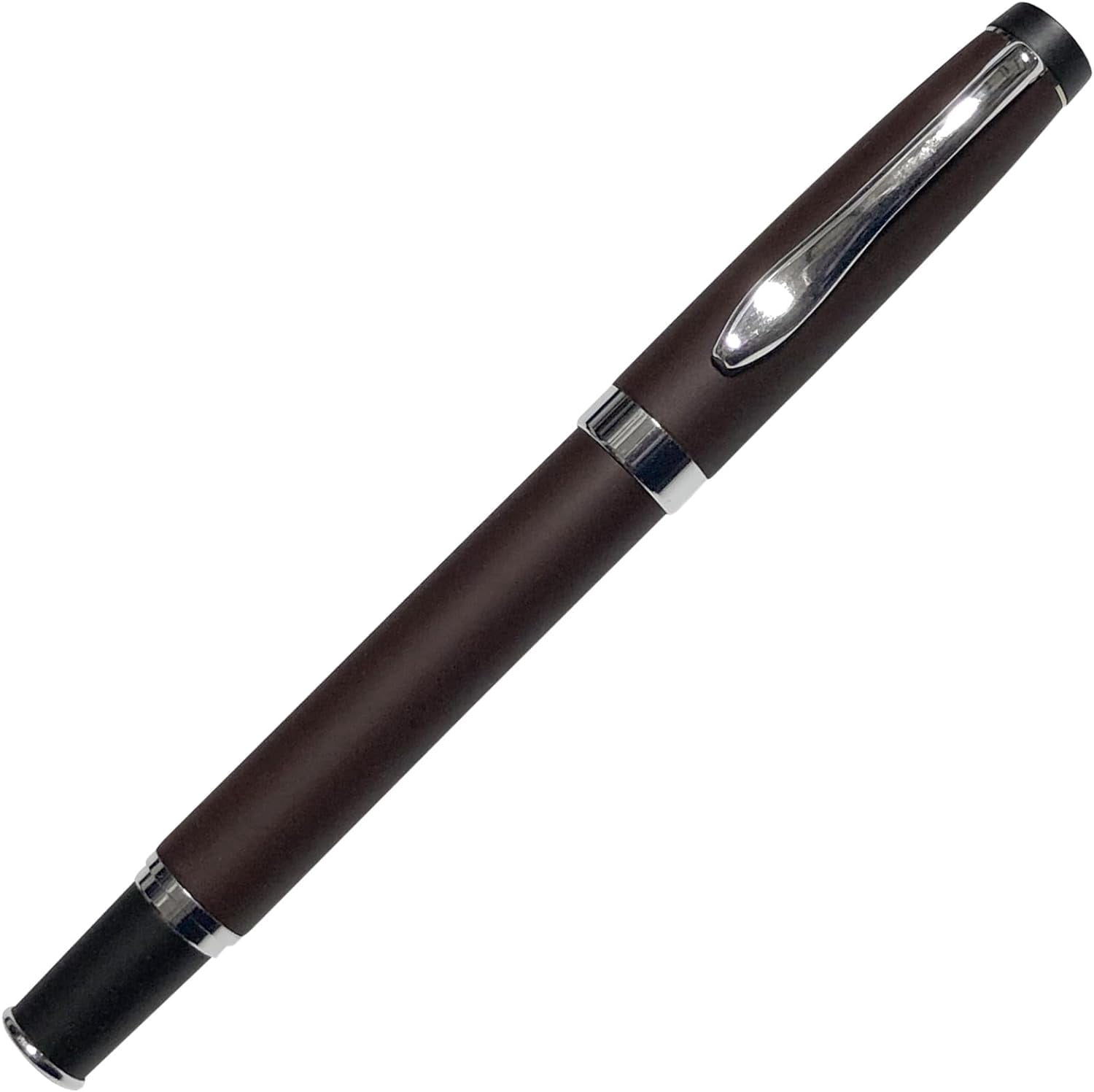 Gripper Rollerball Pen - Matt Brown with Anti Slip Grip (Budget Friendly Pen)