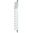 thumbnail image 3 of Ekena Millwork 18"W x 18"H Round Top Gable Vent (23"W x 23"H Frame Size) Functional, PVC Gable Vent with 1" x 4" Flat Trim Frame, 3 of 14