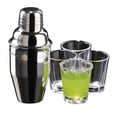 thumbnail image 4 of Houdini 5-piece Stainless Steel Shaker and Glass Shot Cup Set, 4 of 6