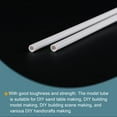 thumbnail image 3 of Unique Bargains Tuyau en PVC Blanc Rond Rigide 4 mm ID 6 mm OD 500 mm pour Tuyau d'Eau, Lot de 2, 3 of 5