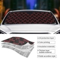 thumbnail image 3 of Yiaed Red Snake Print Car Windshield Sunshade Front Auto Car Front Window Sun Shade Foldable Sun Visor Shield Cover Auto Accessories for Sedan SUV Truck-Small, 3 of 5