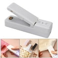 thumbnail image 3 of Mini sellador portátil, de sellado de almacenamiento de alimentos portátil, selladores al vacío de mano, Mini sellador de alimentos para barba Gris Soledad Mini sellador térmico, 3 of 10