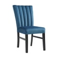 thumbnail image 3 of Picket House Furnishings Odette White 5PC Dining Set-Round Table&4 Navy Chairs, 3 of 4