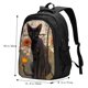 thumbnail image 5 of Balery Black Cat in Wildflowers Mochila con carga USB para hombre y mujer - Mochila impermeable y antirrobo para laptop con puerto USB para viajes, trabajo, 5 of 7