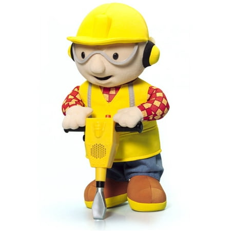 Used Collectable Condition- Jackhammer Bob the Builder Motion & Sound Plush Toy