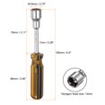 thumbnail image 2 of Uxcell 2pcs Metric Nut Driver 14mm Non-Magnetic 6 Point Hexagon Socket Wrench Screwdriver with Anti-Slip Handle, 2 of 6