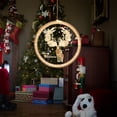 thumbnail image 4 of Decoración de luces navideñas, luces de hadas colgantes con pilas para pared, ventanas, camino, decoración de Patio, 4 of 5