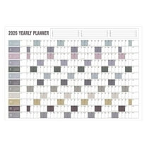 2026 Yearly Wall Calendar, Horizontal One-Page Annual Planner with Holidays, 20" x 29", Includes Stickers for Home, Office, Wall Calendar