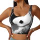 thumbnail image 1 of Balery Yin And Yang Sujetadores deportivos con espalda cruzada para mujer, acolchados, sin costuras, de alto impacto, ideales para yoga, gimnasio, entrenamiento y fitness.-XX-Large, 1 of 8