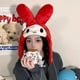 thumbnail image 1 of Gorros de felpa Kawaii Sanrio Hello Kitty, My Melody pompurin, Skullies dulces, gorros de Animes, gorros encorvados, gorro de invierno de moda LIUWENJING unisex, 1 of 2