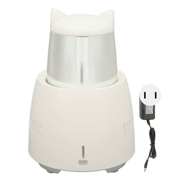 Mini glacière portable 350 ml, glacière électrique pour boissons d'été, pour la maison et le travail, blanche, 100-240 V, prise américaine