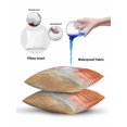 thumbnail image 6 of 1 Pack Outdoor Throw Pillow, Burnt Orange Ombre Coastal Waterproof Pillow with Insert Included, Summer Nautical Beach Ocean Seaside Decorative Accent Cushion Lumbar Pillows for Patio, 12 x 20 In, 6 of 8