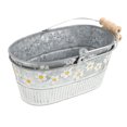 thumbnail image 6 of LABELEPH 2Pcs Metal Containers Oval Shape Retro Style Flower Vase for Household Decoration 7.5X5.1X3.1in, 6 of 8
