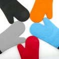thumbnail image 3 of Wweixi Cuisine Four Gants BBQ Silicone Pot Titulaire Four Mitaines Résistant pour Cuisson Isolation Cuisson Anti-Dérapant Confort Mitaines 1pc Rouge Type1, 3 of 6