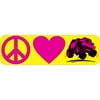 10in x 3in Peace Love Off-Roading Bumper Sticker