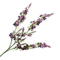 thumbnail image 2 of Yesbay Simulation Flower Multifunctional 3 Heads Faux Silk Flower Household Realistic Artificial Mint Flowers for Wedding,Dark Purple, 2 of 7