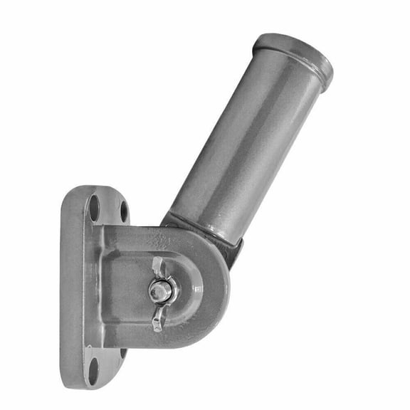 Adjustable Flag Pole Bracket Silver Aluminum Wall Mounted FlagPole Bracket