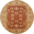 thumbnail image 1 of Ahgly Company Indoor Round Mid-Century Modern Orange Oriental Area Rugs, 7' Round, 1 of 6