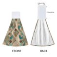 thumbnail image 4 of 2PCS Velcro Hangable Hand Towels Quick-Drying Hanging Kitchen Towels for Kitchen & Bathroom Natural Abstract Shapes, 4 of 7