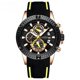 thumbnail image 1 of Reloj multifuncional amarillo, reloj de cuarzo impermeable para hombre, 1 of 4