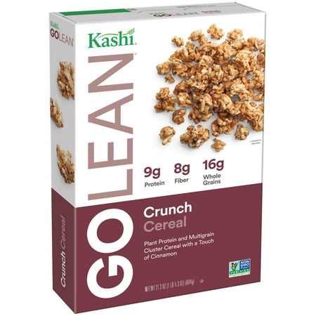 (2 Pack) Kashi Go Lean Crunch Non-GMO Breakfast Cereal, 21.3