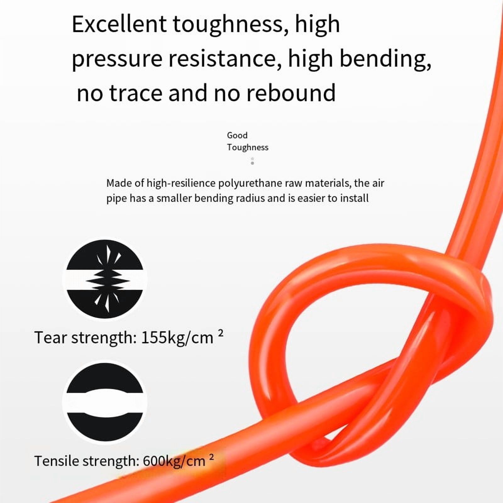 High Pressure PU Air Hose 4*2.5mm for Air Compressor - Strong Flexibility