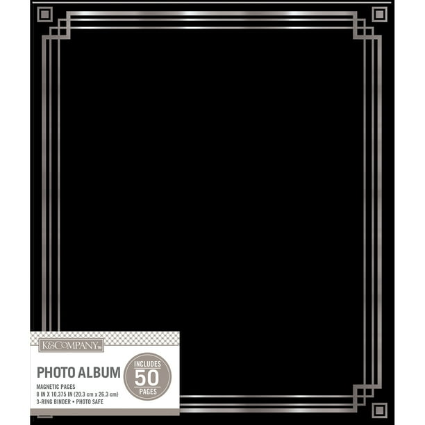 K&Company Album Photo Liant Magnétique 9,75"X11,25"-Noir