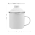 thumbnail image 3 of SHISUYAN Tasse Émaillée avec Couvercle Tasse Rustique Émaillée pour Thé Eau Tasse à Boisson avec Poignée, 3 of 8
