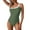 Army Green, variant on Womens One Piece Swimsuit Women's Sexy One Shoulder Bikini Swimsuit