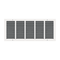 24" x 10" TruAire White Steel Wall Return Air Grille