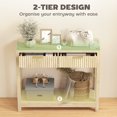 thumbnail image 4 of HOMCOM 35" Modern Console Table with Drawers, Narrow Entryway Table Natural, 4 of 8