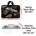 thumbnail image 3 of LSS 13.3 inch Laptop Sleeve Bag Carrying Case Pouch with Handle for 13.3" 13" 12.1" 12" Apple, GW, Acer, Dell, Hp, Sony, Police Gun Weapons, 3 of 3