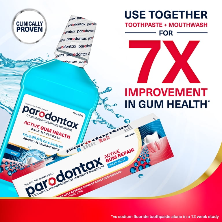 Parodontax Active Gum Health Mouthwash, Mint, 16.9 oz photo 6