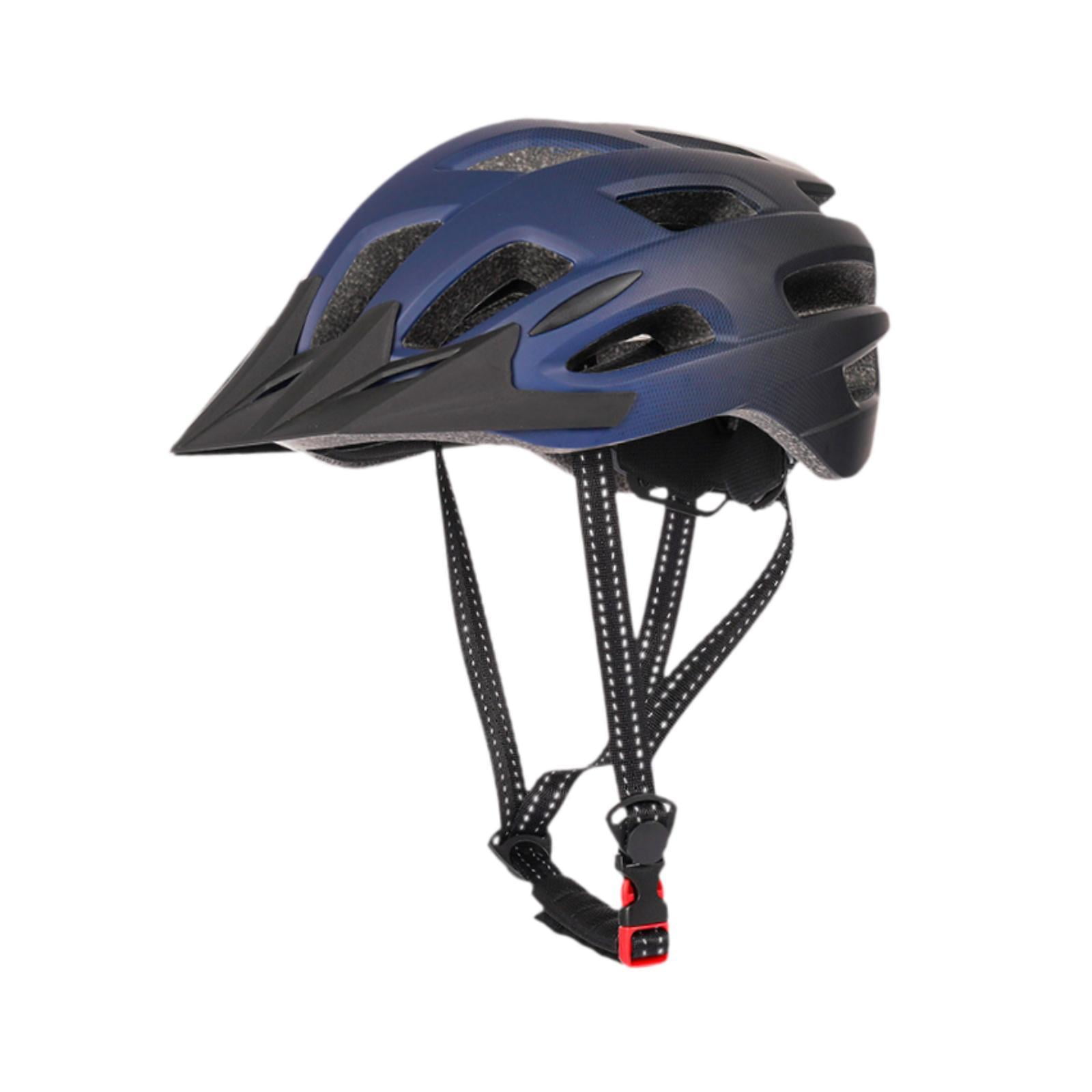 DimyFew Mountain Bike Helmet, Sports Helmet, Shockproof, Ventilation, Adjustable Fit, Cycling Helmet, Bike Helmet for Riding Roller Skates Black Blue