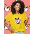 thumbnail image 2 of I Heart Corgi Wink T-Shirt Women -Image by Shutterstock, Female Medium, 2 of 4