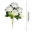 thumbnail image 3 of Ramo de 7 Rosas Búlgaras Artificiales para Proyectos de Hogar, Jardín, Flores Falsas, Adornos Decorativos, 3 of 6