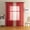 Red, variant on 2 Panels Rod Pocket Sheer Voile Curtains, Sunlight Filtering Polyester Sheer Drapes for Living Room Bedroom Patio Door