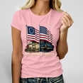 thumbnail image 2 of DHFJKG 250Th Anniversary USA Shirts For Women Short Sleeve Graphic Tees Independence Day 4Th Of July T Shirt, 2 of 4