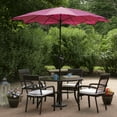 thumbnail image 2 of Northlight 8.85ft Outdoor Patio Lotus Umbrella with Hand Crank, Pink, 2 of 6