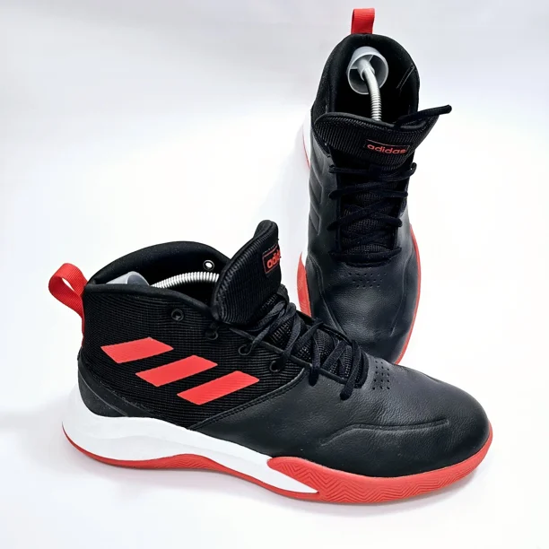 Ad-id-as Ownthegame Mens Size 11.5 Black Red Athletic Basketball Shoes Sneakers