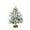 D, variant on Pre-lit Pre-Decorated Pine Artificial Christmas Tree, 1.47FT Artificial Hinged Xmas Tree with 818 Flocked Frosted Tips, 250 Lights, 58 Pine Cones & 58 Red Berries for Holiday Party Office Home