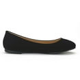 thumbnail image 4 of BURUDANI Women's Sole-Simple Ballerina Walking Flats Shoes SOLE-SIMPLE BLACK/NUBUCK Size 7.5, 4 of 5