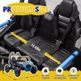 thumbnail image 3 of Xuanlur 2 Seater Ride on Toys for Big Kids, 24V 7AH Ride on Electric Car W/Parents Control, 20 "Wide Seater, 4.97MPH, 400W Super Power, 4-Wheeler Suspension, LED Light, Bluetooth (Blue), 3 of 7