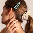 thumbnail image 7 of QUMENEY 24 Pieces Double Grip Hair Clips Metal Snap Hair Clips Women Hair Barrettes for Hair Making, Salon Supplies (Light Blue, 2 Inch), 7 of 7