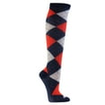 thumbnail image 3 of Women's Colorful Variety Design Assorted Knee High Stocking Socks, Argyle (6 Pairs), 3 of 8