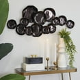 thumbnail image 2 of DecMode Black Aluminum Plate Wall Decor with Uneven Edges, 2 of 7