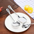 thumbnail image 4 of Hemoton 1 Set Serving Spoons Large Spoons Stainless Steel Spoons Rice Spoon Serving Utensils Rice Spatula Soup Spoon Buffet Flatware, 4 of 8