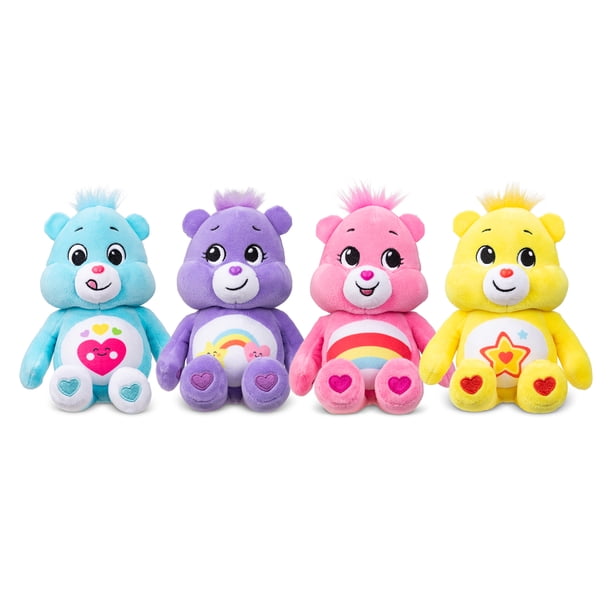 Care Bears 8 Inch Plush 4-Pack Treasure Box - Soft Huggable