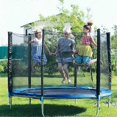 thumbnail image 2 of Coussin de protection Ressort pour trampoline 244 cm Rembourrage Cadre Rose/vert - Résistant aux UV PVC Coloré, Bleu, 2 of 5